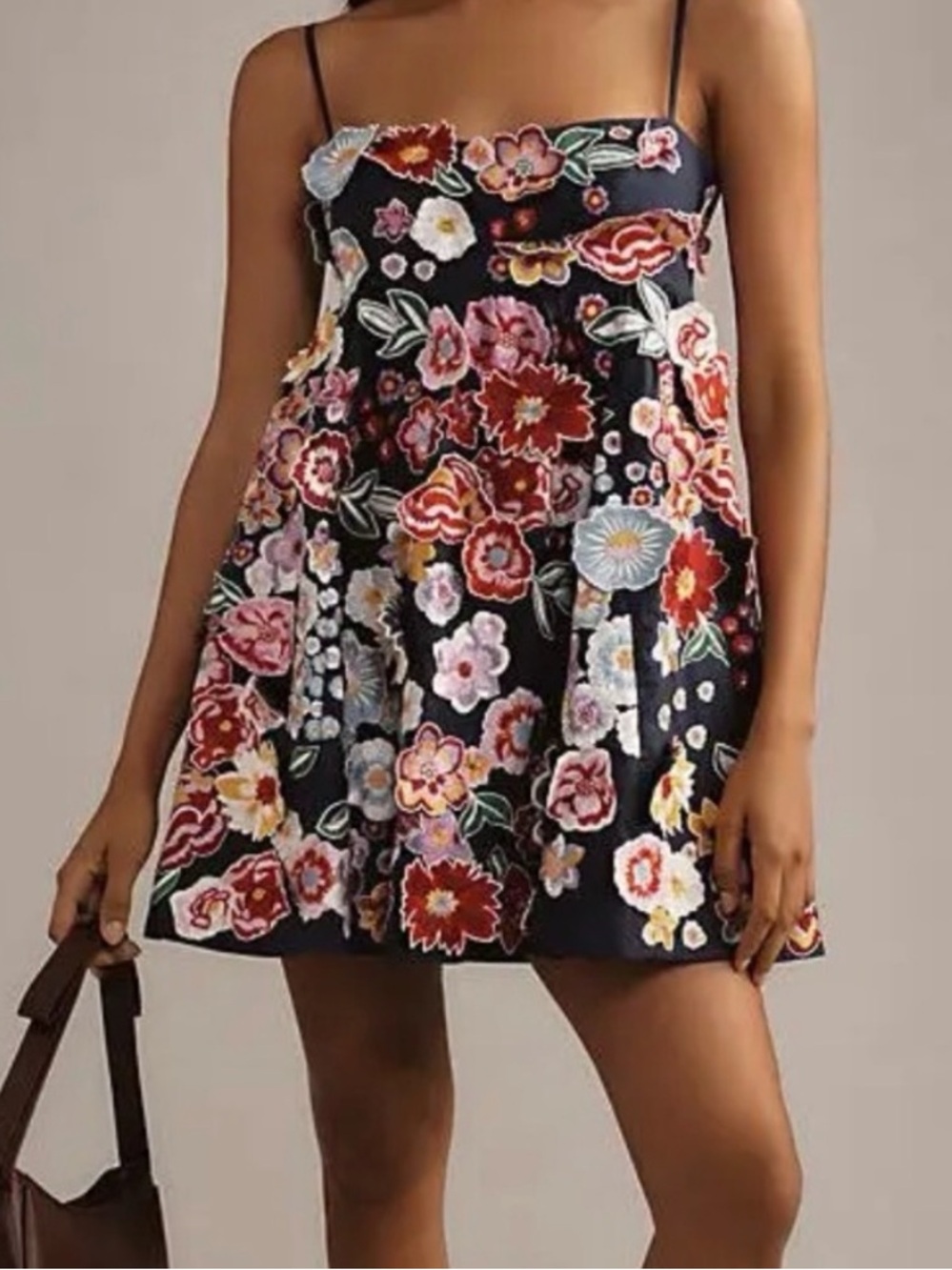 Anthropologie 3D babydoll mini dress